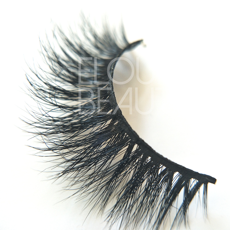 100% handmade 3D mink strip eyelashes factory ED68